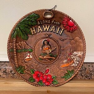 Vintage Hawaii Souvenir Plate